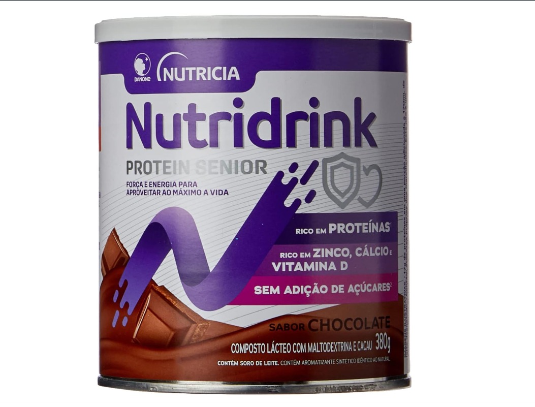 Nutridrink Suplemento Adulto Protein Senior Chocolate 380G 380 - Clube ...